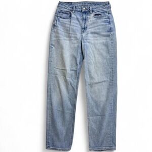 American Eagle Mom Straight Jeans Denim Womens Size 6‎ Regular Preppy